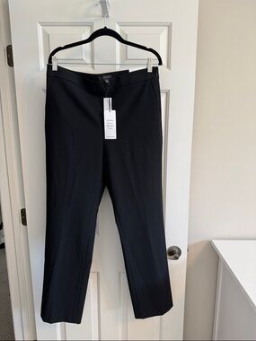 Ann Taylor Black Straight-Leg Dress Pants NWT